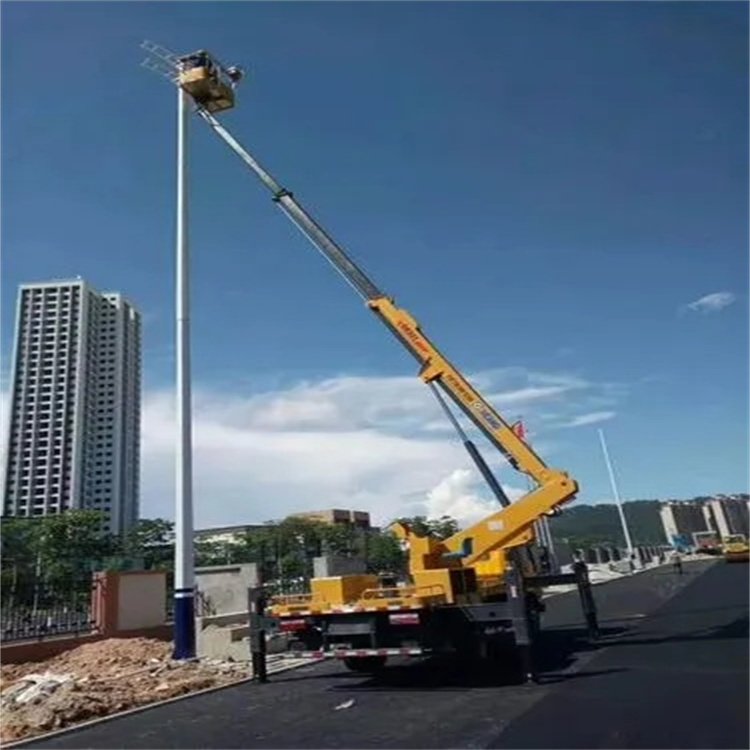 新津维修路灯的曲臂升降车出租